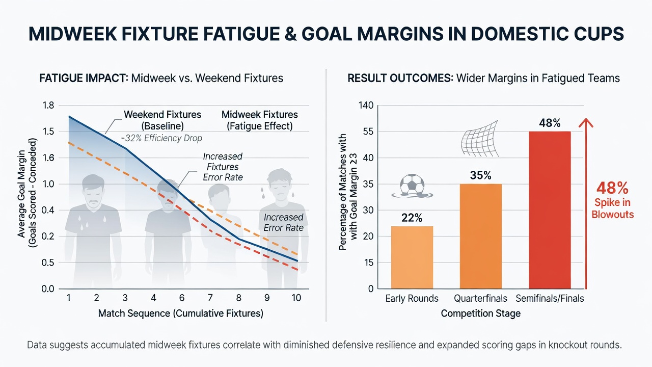 Player tracking data highlighting reduced sprint distances in congested cup schedules