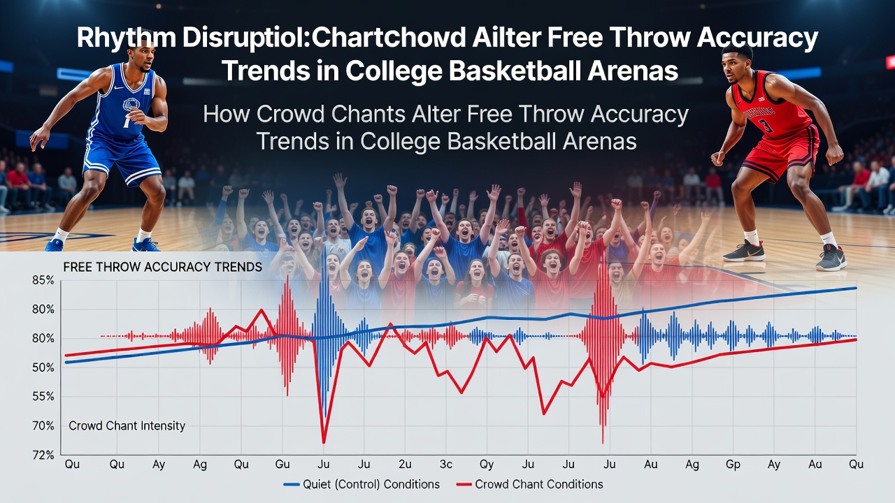 Crowd chanting in a packed college basketball arena during a free throw attempt
