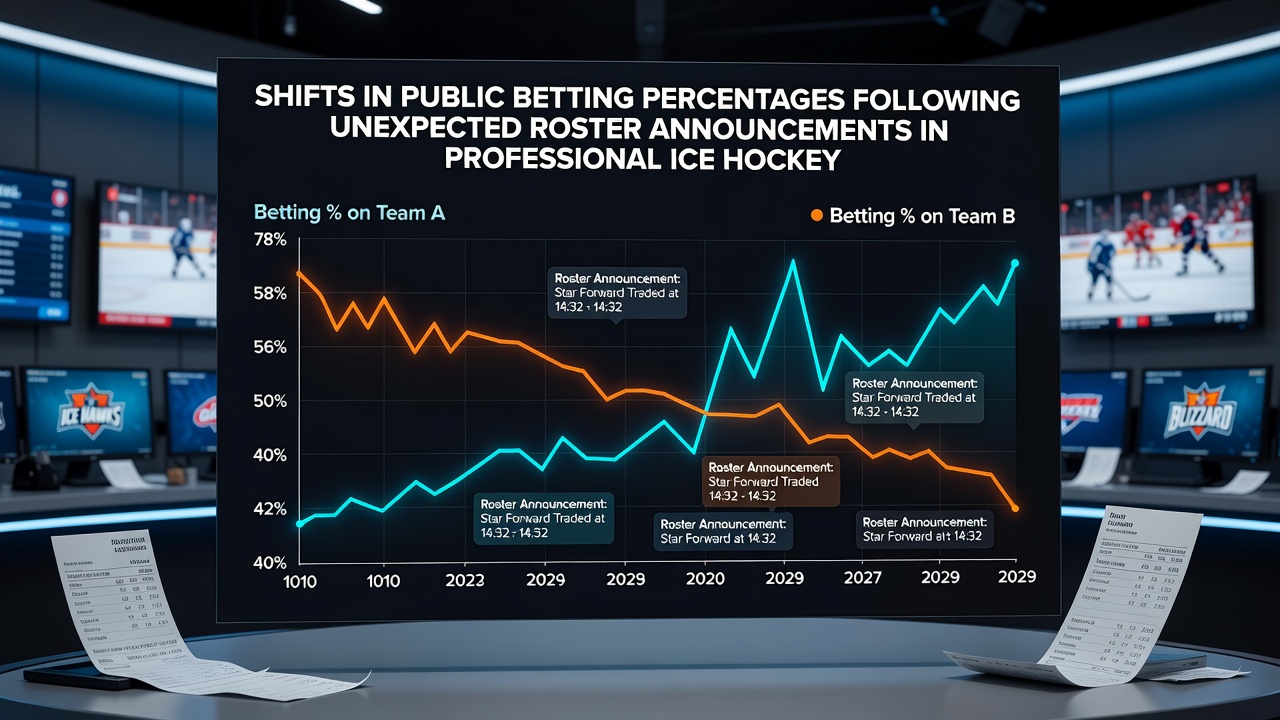 Sports bettors reviewing NHL stats and roster updates on mobile devices with betting slips visible