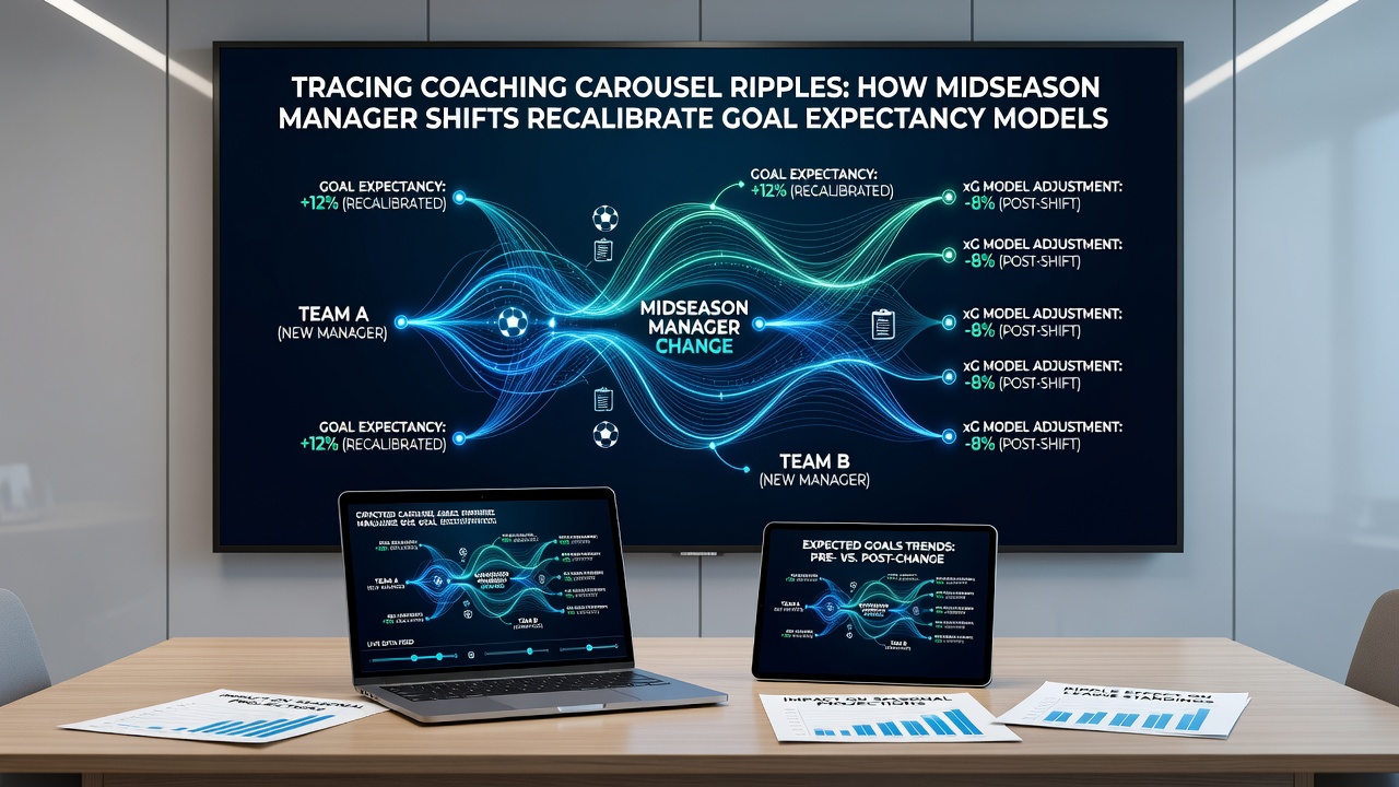Statistical models updating goal expectations after soccer manager changes